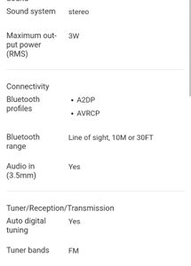 Philips Portable Bluetooth Speaker/Radio All In 1