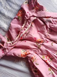 Floral Pink Dress🌷💓🤍