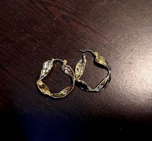 Gold Tone Hoop Earrings