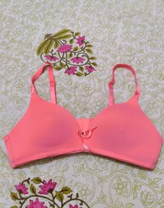Peach Women Padded Bra