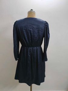 Navy Satin Dress(Fixed Price)