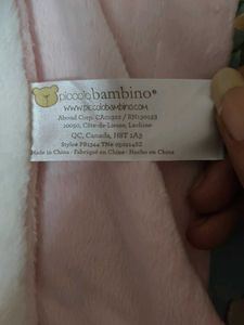 MotherCare Baby Blanket Reversible Pink White