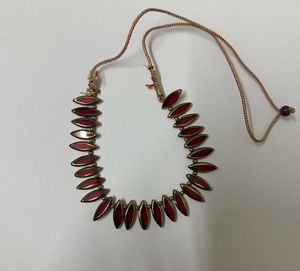 Red & Gold Statement Necklace