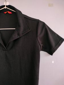 Black Polo Top