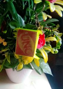 Mini Uno Card Keychain