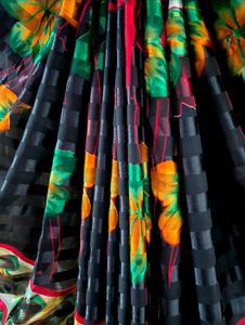 Beautiful Multicolour Gujarat Saree