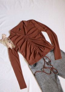 Women Brown Top