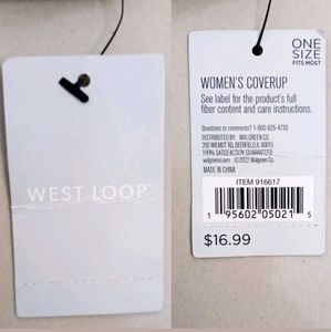 West Loop One Size Women&#39;s Floral Cover Up