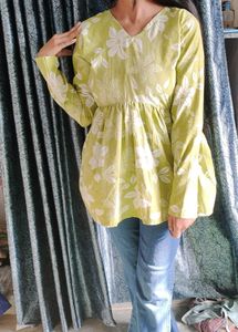 Floral Print Tunic Top