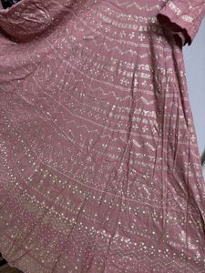 “Avaasa” Mauve Flared Ethnic Gown