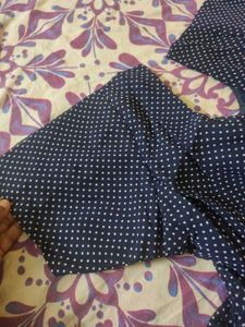 L-xl Size new unused large stitched Blue Kurta