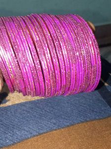 Sparkling Pink Bangles