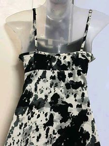 Pinterest yk2 Black &amp; White Print Dress