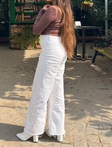 White Wide Leg Jeans
