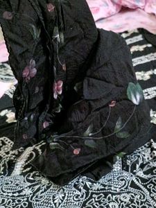 Kurta Pent Dupatta Black Pakistani 🥰