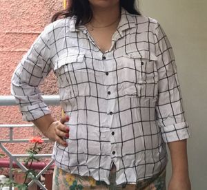 White Check Shirt