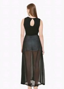 Chic Black Sheer Dress