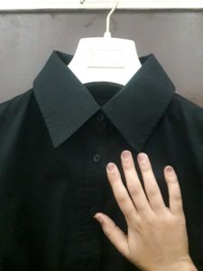Classic Black Button-Down Shirt