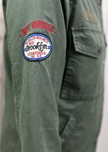 Green Button-Down Jacket