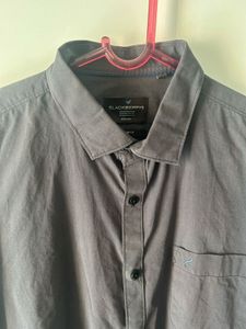 Men's Long Sleeve Grey+Purple Shirt
