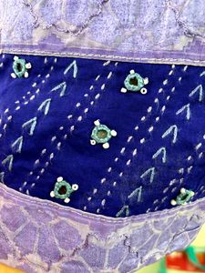 Chaniya choli Hand Mirror Detail Embroider