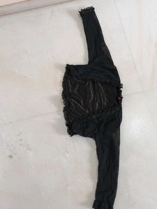 Net With Satin Lining Black Shurg For Kids