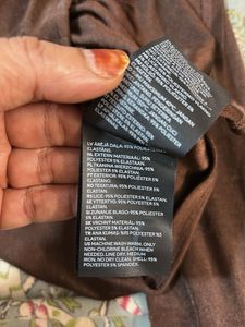 Brown Button-Down Top