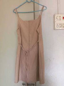 Nude Mini Slip Dress