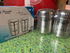 Brand New Tea Sugar Steel Containers