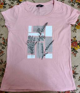 MAX Pink Floral Graphic Tee