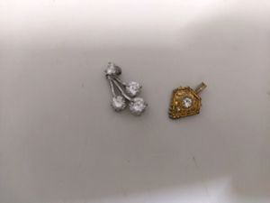 Combo: Gold And Silver Coloured Pendants