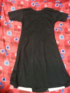 Black &amp; Pink One Piece Dress