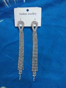 Combo Set Of 2 Sparkling White Earrings