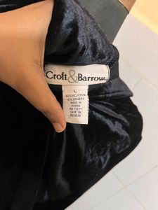 Elegant Black Velvet Shirt