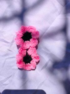 Daisy crochet clips🌸🏵️ set -2