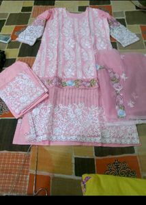 Heavy Work Kurta Pant Set