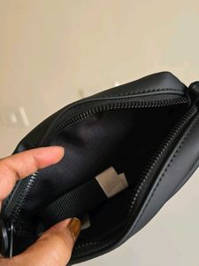 ZARA Rubberised Pouch Crossbody Bag
