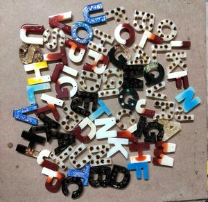 Resin Letter Charms
