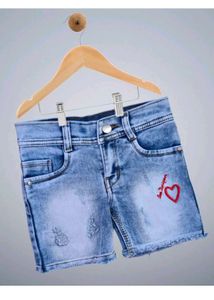 Blue Denim Shorts for girls