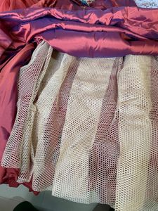 Rust Full Flair Gown