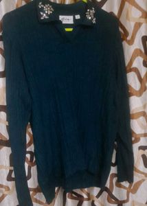 Gia Embellished Collar Sweater
