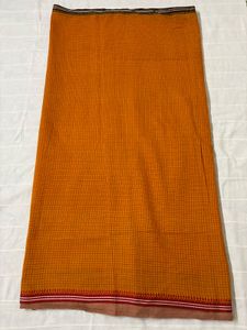 Checked Pure Cotton Saree