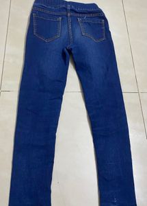 Kids Blue Jeans Slim Fitted(7 To 8)festive Offer