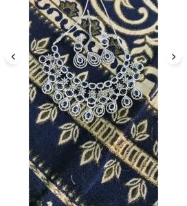 Elegant Blue Stone Jewelry Set
