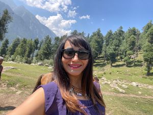 A Beautiful Purple Knee Length Dress