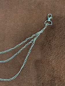 Silver Multi-Chain Belt Detail