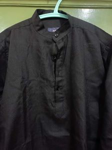 Men's Black Bandhgala Kurta