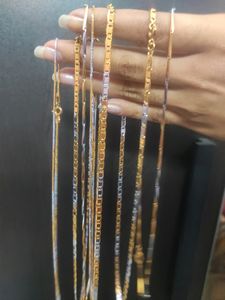 3 Pics Girls&#39; And Boy&#39;s Gold Chain