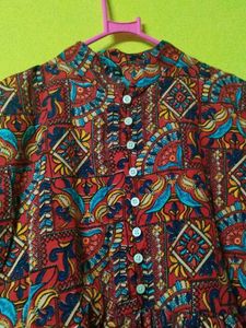A Kurta With Beautiful Prints