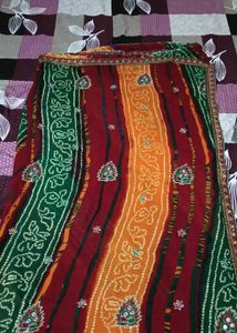 Bandhini Saree With Blouse